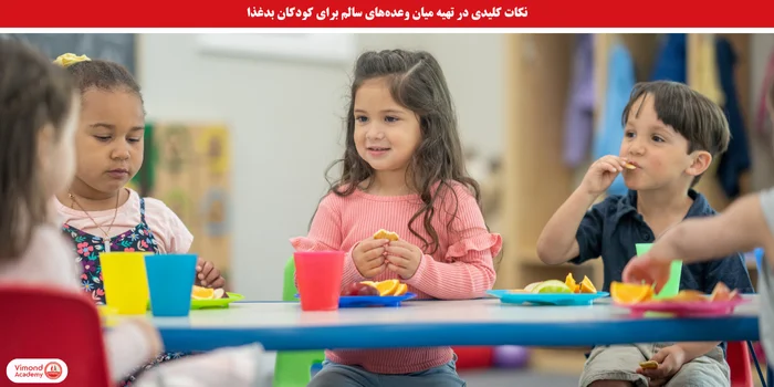 نکات کلیدی در تهیه میان وعده برای کودکان بدغذا